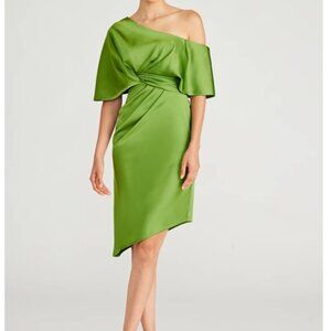 Theia - Polly One Shoulder Satin Cocktail Dress - NEW WITH TAGS - Size 16